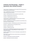 Anatomy and Physiology - chapter 3 Questions with Verified Answers&NewLine;&NewLine;