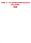 ATLS Post Test Exam Study Guide 160 Questions with Answers
