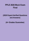 PPLE 2026 Mock Exam PDF &vert; Pennsylvania Psychology Law Practice Test & Study Guide
