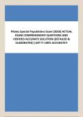 Pilates Special Populations Exam 2026 &vert; Comprehensive Q&A &vert; Safety Protocols & Modifications