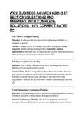 WGU BUSINESS ACUMEN C201 &lpar;1ST SECTION&rpar; QUESTIONS AND ANSWERS WITH COMPLETE SOLUTIONS 100&percnt; CORRECT RATED A&plus;