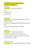 Paramedic Exam Questions & Answers &lpar;Grade A&plus;&rpar;&period;docx&NewLine;&NewLine;