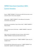 NPDES Class Exam Questions With Correct Answers
