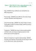 Chapter 1 MSJ NUR 521 Lehnes pharm Questions with 100&percnt; Verified Answers UPDATED&excl;&excl;&excl;&period;