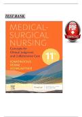 Test Bank For Medical-Surgical Nursing&colon; Concepts for Clinical Judgment and Collaborative Care 11th edition by Donna D&period; Ignatavicius ISBN&colon; 978-0323878265 COMPLETE GUIDE WITH RATIONALES 100&percnt; VERIFIED A&plus; GRADE ASSURED&excl;&excl;&excl;&sol; ALL CHAPTERS 1-74 COVERED &sol;NEW UPDAT