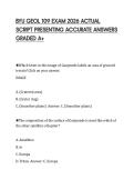 BYU GEOL 109 EXAM 2026 ACTUAL&NewLine;SCRIPT PRESENTING ACCURATE ANSWERS&NewLine;GRADED A&plus;&NewLine;