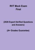 RVT Mock Exam PDF Study Guide &vert; Veterinary Technician Practice Test Questions & Answers