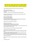 PHR&colon; Mid-Term Exam with all Correct & 100&percnt; Verified Answers &vert;Actual Complete Exam &vert;Already Graded A&plus;