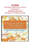 Test Bank for Philosophies and Theories for Advanced Nursing Practice 4th Edition by Janie Butts & Karen Rich - Complete Elaborated & Latest Test Bank&period; ALL Chapters&lpar;1-26&rpar;Included & Updated