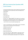BRS Gross Anatomy Exam Questions With Correct Answers 