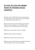 BYU GEOL 109 EXAM 2026 PREMIUM&NewLine;REVIEW SET PROVIDING DETAILED&NewLine;ANSWER KEY