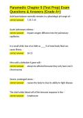 Paramedic Chapter 9 &lpar;Test Prep&rpar; Exam Questions & Answers &lpar;Grade A&plus;&rpar;&period;docx&NewLine;&NewLine;