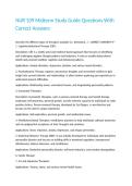 NUR 109 Midterm Study Guide Questions With Correct Answers&period;