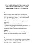 CVSA PART A EXAMINATION 2026 BANK &NewLine;MOST EXAM QUESTIONS WILL COME &NewLine;FROM HERE &sol;ALREADY GRADED A&plus;