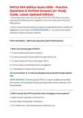 PHTLS 10th Edition Exam 2026 &ndash; Practice Questions & Verified Answers &lpar;A&plus; Study Guide&comma; Latest Updated Edition&rpar;
