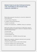 PREDICTOR EXAM 2026 WITH QUESTIONS &NewLine;AND ANSWERS&vert;&vert; GUARANTEED PASS&vert;&vert; &NewLine;ALREADY GRADED A&plus;