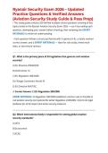 Ryanair Security Exam 2026 &ndash; Updated Practice Questions & Verified Answers &lpar;Aviation Security Study Guide & Pass Prep&rpar;