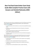 New York Real Estate Broker Exam Study&NewLine;Guide 2026 Complete Practice Exam with&NewLine;Answers and Detailed Rationales &lpar;2026&NewLine;Edition&rsqb;