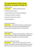 TCI training &lpar;Ranch Ehrlo&rpar; Exam Questions & Answers &lpar;Grade A&plus;&rpar;&period;docx&NewLine;&NewLine;