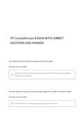 ati comprehensive assessment  questions and answers