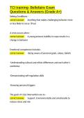 TCI - Therapeutic Crisis Intervention Exam Bundle With 100&percnt; Correct Answers 2025
