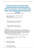 ATI RN Comprehensive Exit Exam &vert; Complete Questions & Verified Answers &vert; Final Nursing Exam Study Guide