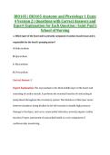 BIO105 Exam 4 V1&comma; V2 & V3 &vert; BIO105 Anatomy and Physiology I Exam 4 &vert; Saint Paul&rsquo;s School of Nursing &vert; Complete Exam Bundle with Detailed Verified Answers