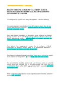 Relias Medical Surgical Telemetry Exam &vert; 180 Questions & Verified Answers &vert; Complete Practice Test