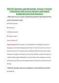 BIO105 Exam 3 V2 & V3 &vert; BIO105 Anatomy and Physiology I Exam 3 &vert; Saint Paul&rsquo;s School of Nursing &vert; Complete Exam Bundle with Detailed Verified Answers