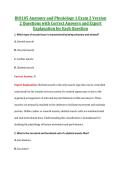 BIO105 Exam 2 V2 & V3 &vert; BIO105 Anatomy and Physiology I Exam 2 &vert; Saint Paul&rsquo;s School of Nursing &vert; Complete Exam Bundle with Detailed Verified Answers