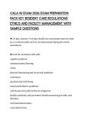 CALA NJ EXAM 2026 EXAM PREPARATION&NewLine;PACK KEY RESIDENT CARE REGULATIONS&NewLine;ETHICS AND FACILITY MANAGEMENT WITH&NewLine;SAMPLE QUESTIONS&NewLine;