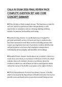 CALA NJ EXAM 2026 FINAL REVIEW PACK&NewLine;COMPLETE QUESTION SET AND CORE&NewLine;CONCEPT SUMMARY