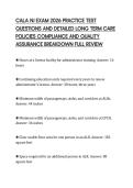 CALA NJ EXAM 2026 PRACTICE TEST&NewLine;QUESTIONS AND DETAILED LONG TERM CARE&NewLine;POLICIES COMPLIANCE AND QUALITY&NewLine;ASSURANCE BREAKDOWN FULL REVIEW