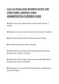 CALA NJ EXAM 2026 REVISION NOTES AND&NewLine;STRUCTURED ASSISTED LIVING&NewLine;ADMINISTRATION OVERVIEW GUIDE&NewLine;