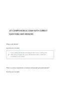 ATI comprehensive predictor STUDY THIS ONE  questions and answers