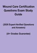 Wound Care Certification Questions PDF &vert; Practice Test & Exam Preparation Guide