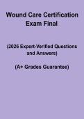 Wound Care Certification Exam PDF Study Guide &vert; Practice Questions & Certification Prep