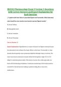 BIO301 Exam 3 V1&comma; V2 & V3 &vert; BIO301 Pharmacology Exam 3 &vert; Complete Exam Bundle with Detailed Verified Answers