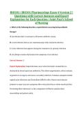BIO301 Exam 4 V1&comma; V2 & V3 &vert; BIO301 Pharmacology Exam 4 &vert; Complete Exam Bundle with Detailed Verified Answers
