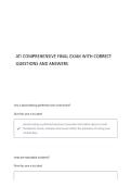 ATI Comprehensive Final Study questions and answers