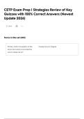 CETP Exam Prep &vert; Strategies Review of Key Quizzes with 100&percnt; Correct Answers &lpar;Newest Update  2026&rpar;