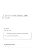 MAR 3203 Exam 3 UCF questions and answers