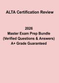 ALTA Certification Review PDF &vert; Title Insurance Study Guide & Practice Questions