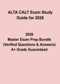 ALTA CALT Exam Study Guide 2026 PDF &vert; Certified Land Title Practice Questions & Prep