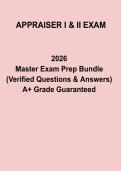 Appraiser I & II Exam PDF Study Guide &vert; Real Estate Valuation Practice Questions & Prep
