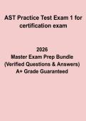 AST Practice Test Exam 1 PDF &vert; Certification Exam Study Guide & Practice Questions