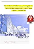 SOLUTION MANUAL Financial Accounting Theory 8th Edition William R&rsquo; Scott&comma; Chapters 1 - 13&comma; Complete&period;pdf&NewLine;