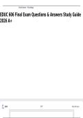 EDUC 606 Final Exam Study Guide Questions and Answers