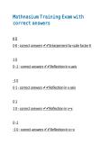 Mathnasium Training Exam with correct answers