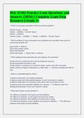 WGU D102 Practice Exam Questions and&NewLine;Answers &lpar;2026&rpar; &vert; Complete Exam Prep&NewLine;Resource &vert; Grade A&plus;